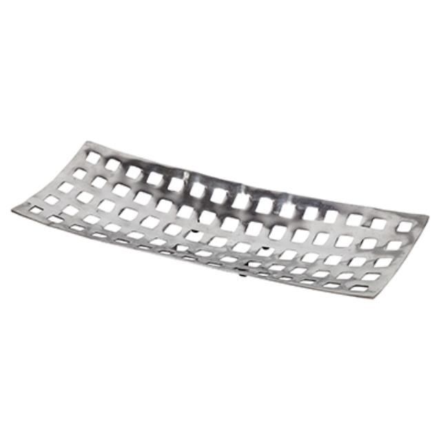 Tray-Long Silver square cut ou