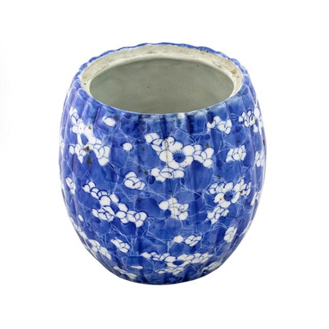 JAR-Blue & White Floral Pattern/Missing Lid