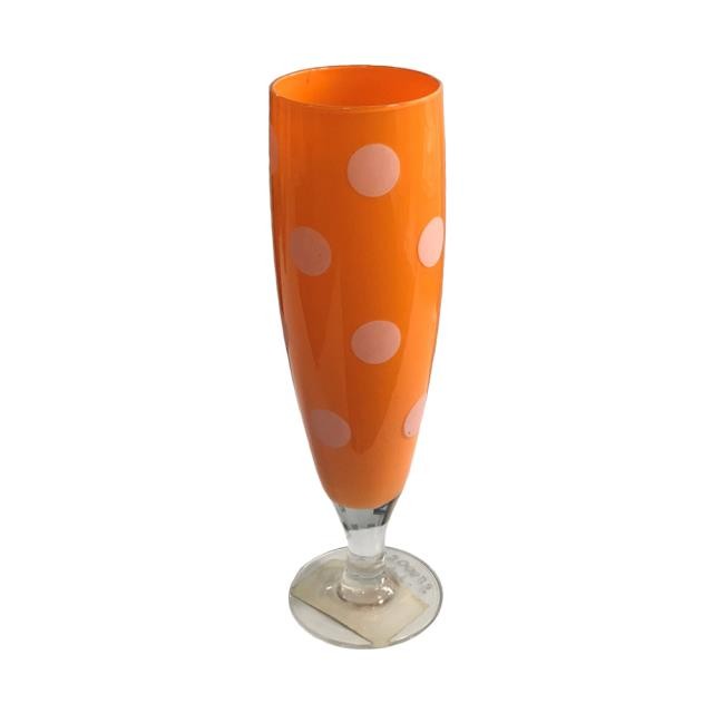 GLASS-SODA-POLKA DOT-ASST. COL