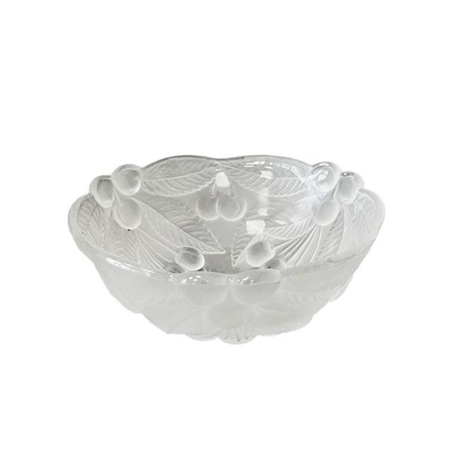 (25670498)BOWL-Vintage Raised Frosted Cherries