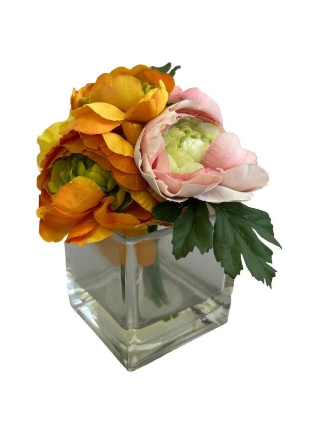 FLOWERS-FAKE-BOUQUET-W/VASE