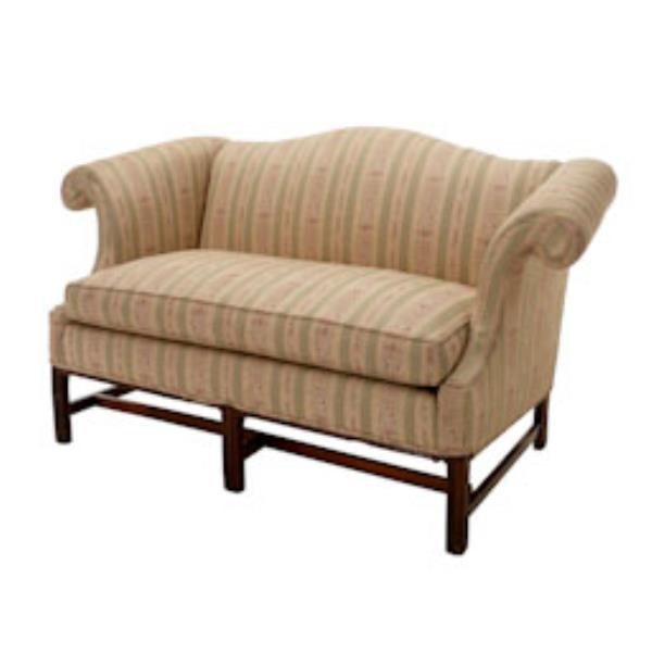 LOVESEAT-62"SAGESTRIPE-CHIPEND