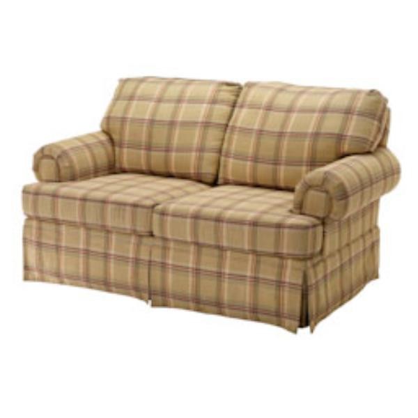 Loveseat Oatmeal Plaid Propnspoon