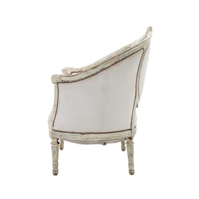 SETTEE-WHITE-ANTIQUE-FRENCH