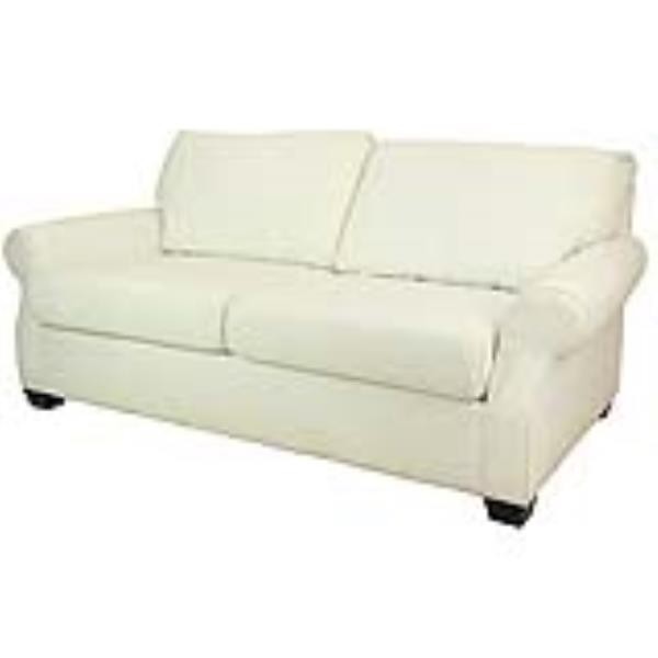 LOVESEAT-WHITE COTTON-2 SEAT C