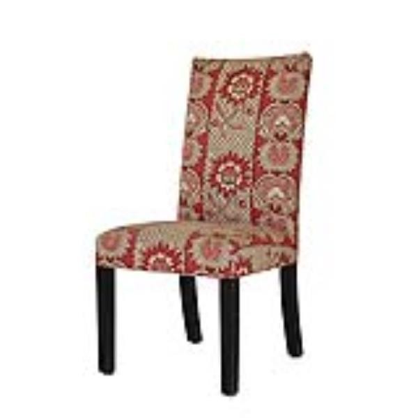 CHAIR-Parsons with red pattern