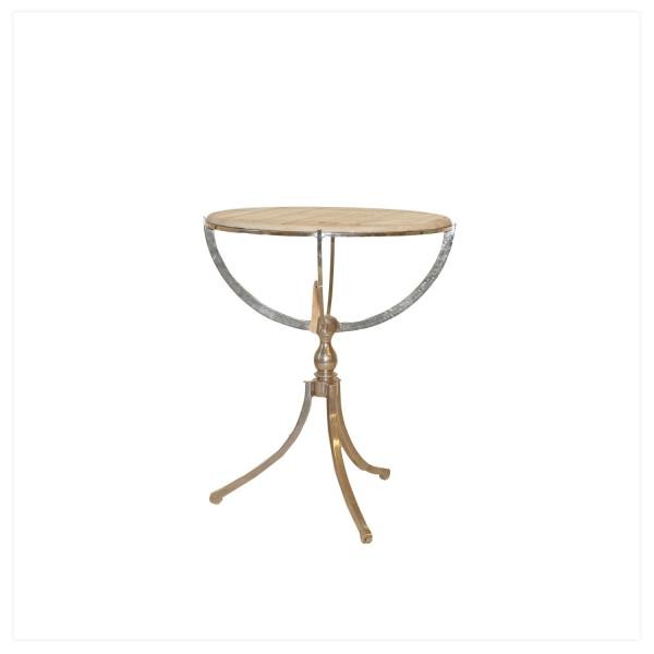 TABLE-SIDE-RND ALABASTER TOP-S