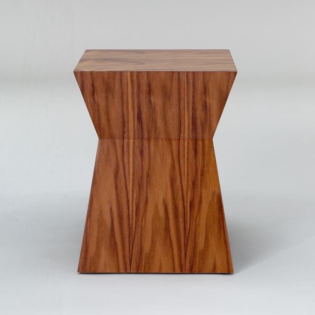 STOOL-WALNUT-ANGLED IN SIDES