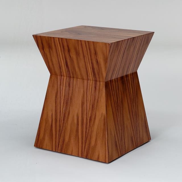 STOOL-WALNUT-ANGLED IN SIDES