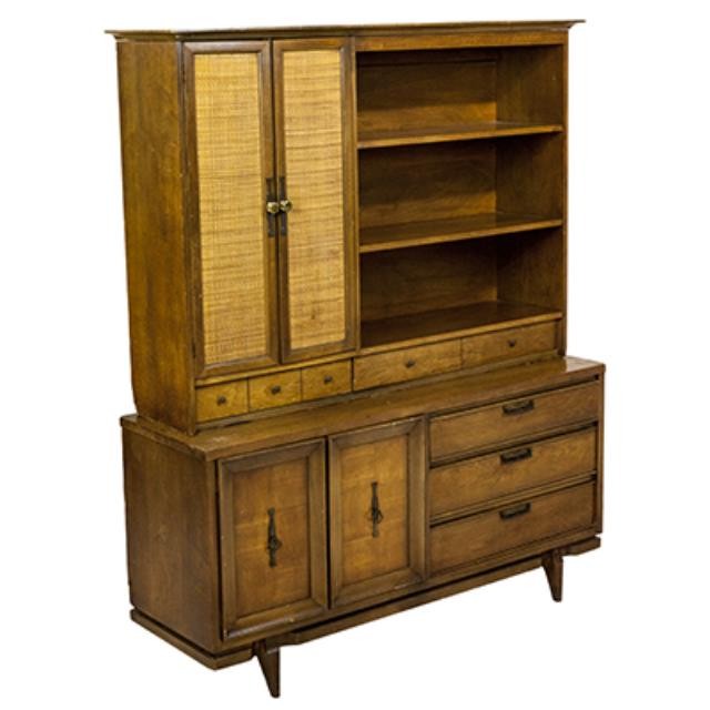 HUTCH-2PC-WALNUT-DANISH MOD-62