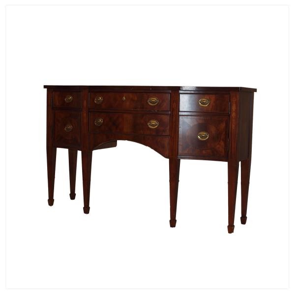 SIDEBOARD-INLAY MAH-TALL LEGS-