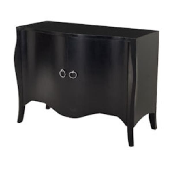 SIDEBOARD-BLACK LAQUER-2 DOOR