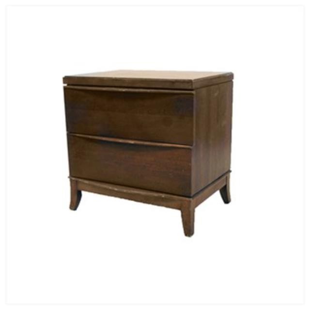 NIGHTSTAND-2DWR-MID CENTURY MOD