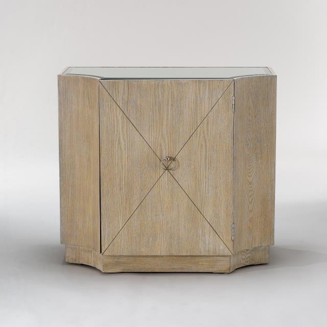 CABINET-LIMED OAK-X PATTERN ON