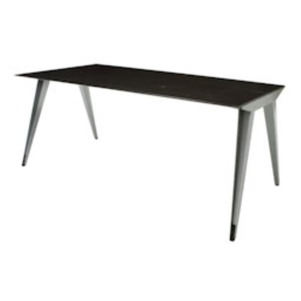 DESK-DRK TOP-METAL ANGLED LEGS