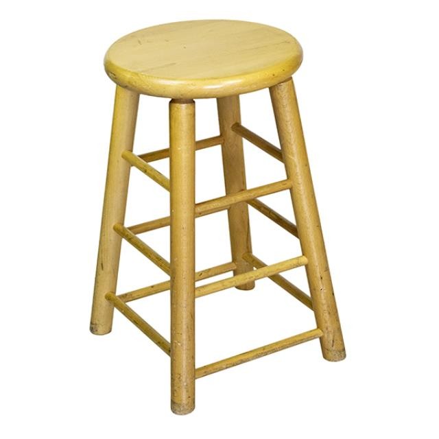 STOOL-NATURAL-24"h