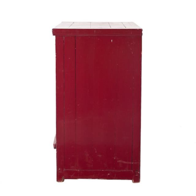 CABINET-RED LACQUARED-2DOOR