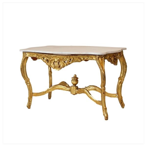 TABLE-SIDE-WHT MARBLE TOP