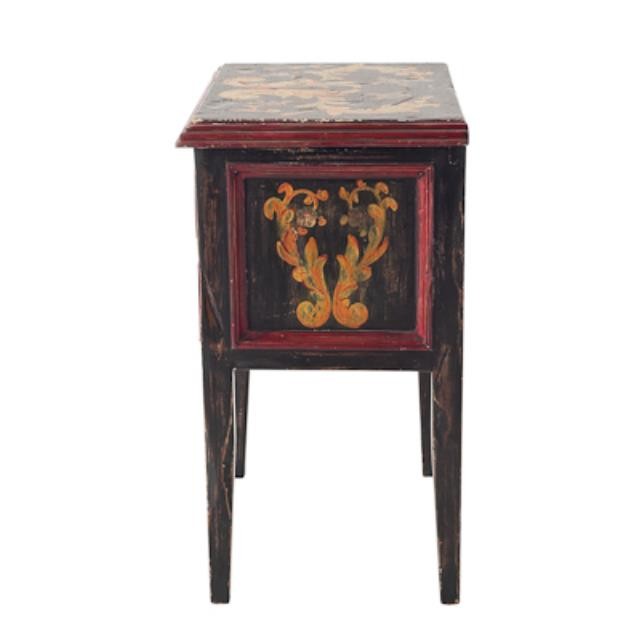 End Table-BLK W/PAINTED