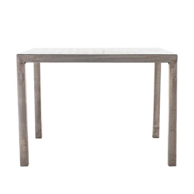 End Table- Brushed Metal