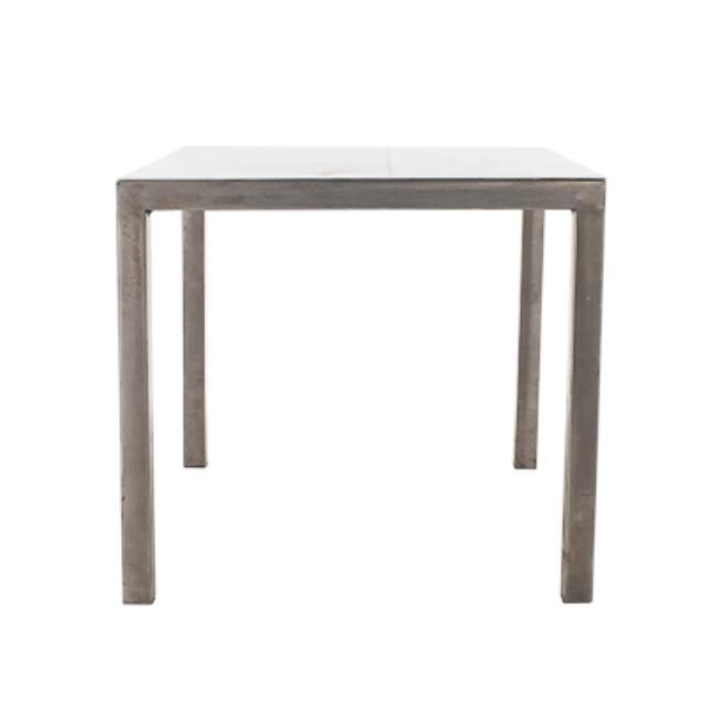 End Table- Brushed Metal