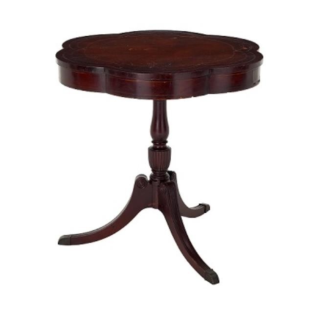 TABLE-END-PIECRUST-LEATHER INS