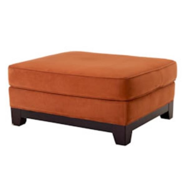 OTTOMAN-RUST- ULTRASUEDE