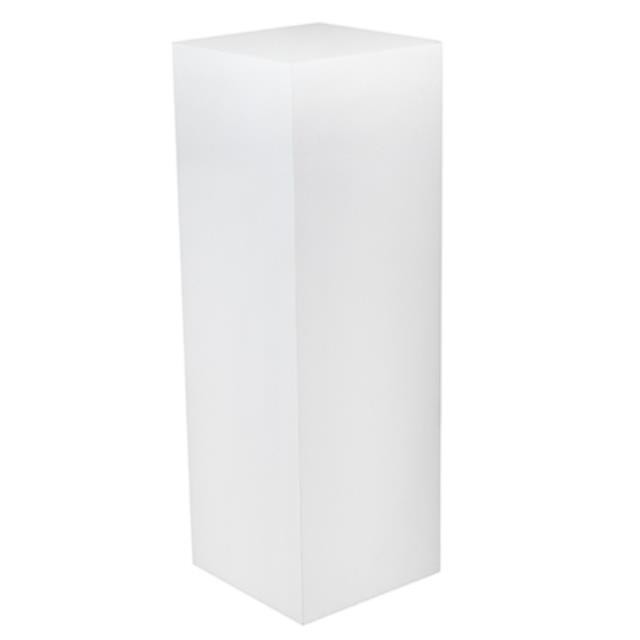 Pedestal-14"SQ x 42"H Matte White Laminate