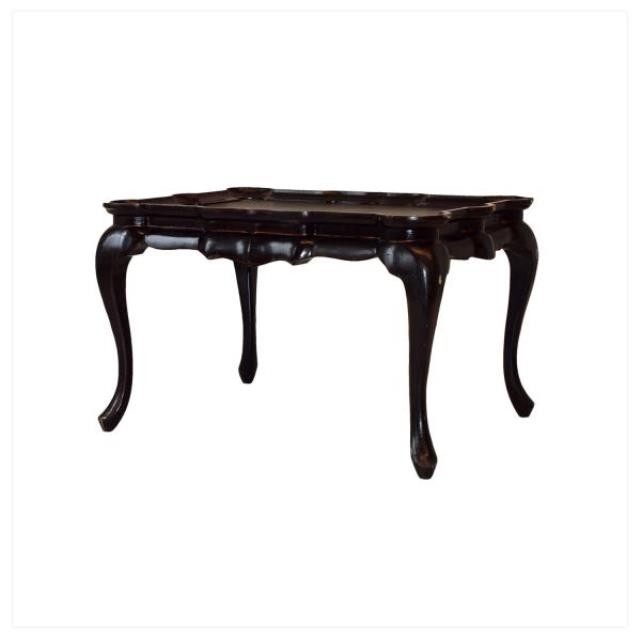 TABLE-COFFEE-RECT-BLK/BROWN PA