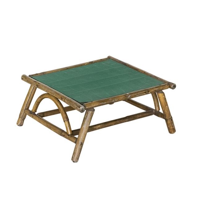 COFFEE TABLE-Dark Bamboo Frame