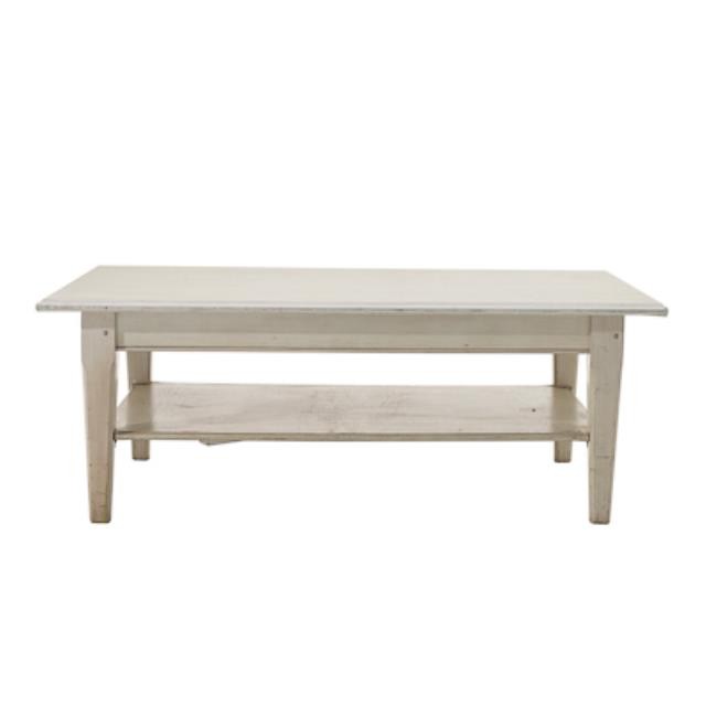 TABLE-COFFEE-WHITE W/BA