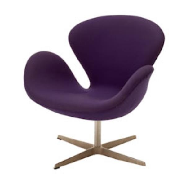 CHAIR-ARM-SWAN-PURPLE-CHROME B