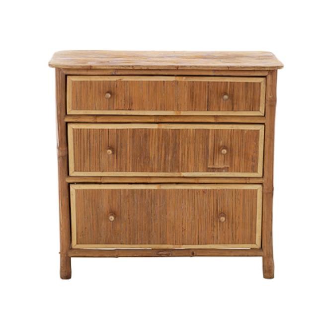 CHEST-3 DRAWERS-BAMBOO