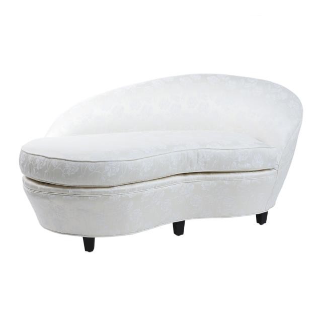 CHAISE-RAF-White Damask