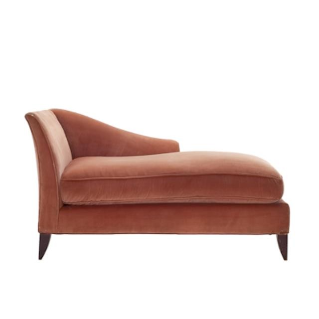 CHAISE-57IN-MELON VELVET