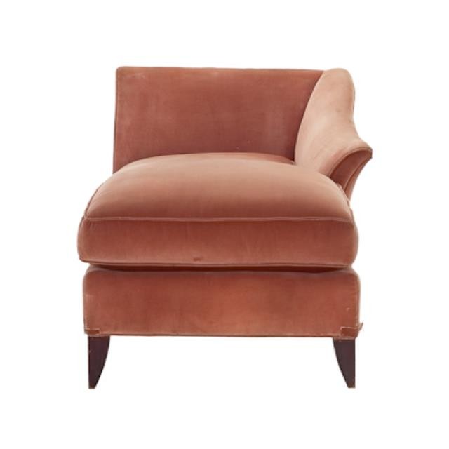 CHAISE-57IN-MELON VELVET