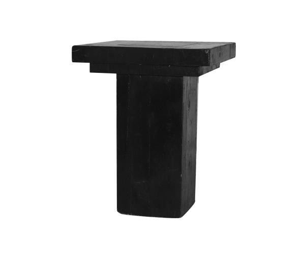 TABLE-DIN-24SQ-BLK BLOCK-WOOD