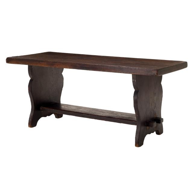 TABLE-DIN TRESTLE 2TONE WOOD