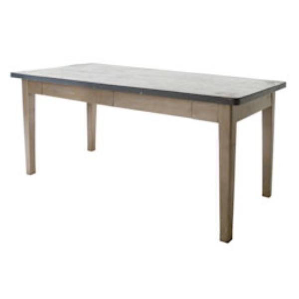 TABLE-DIN-STEEL W/DRAWER