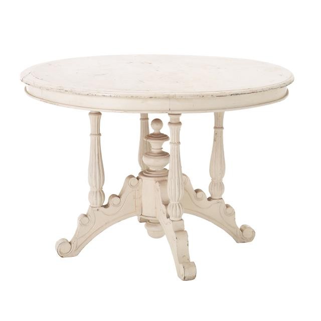 TABLE-DIN-42R-WHITE-PED W/4 BA