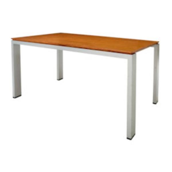 TABLE-DIN-CHERRY TOP-METAL LEG