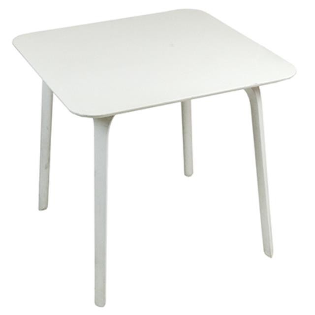 TABLE-DIN-30"SQ-WHITE MOLDED