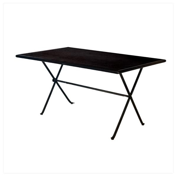 TABLE-DINING-BLACK METAL LEG-B