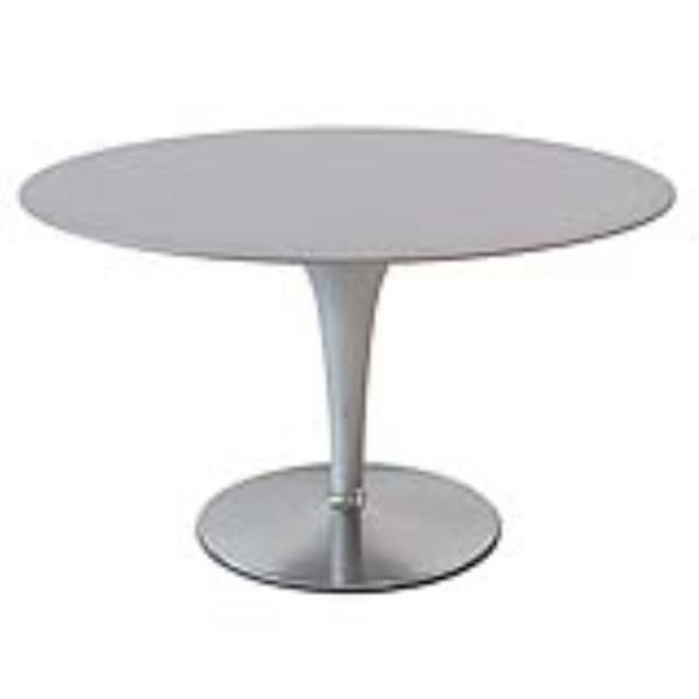 TABLE-50"ROUND-SILVER-PED BASE