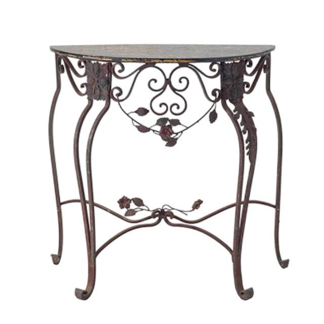 TABLE-CONSOLE-IRON-DEMILUNE-IR