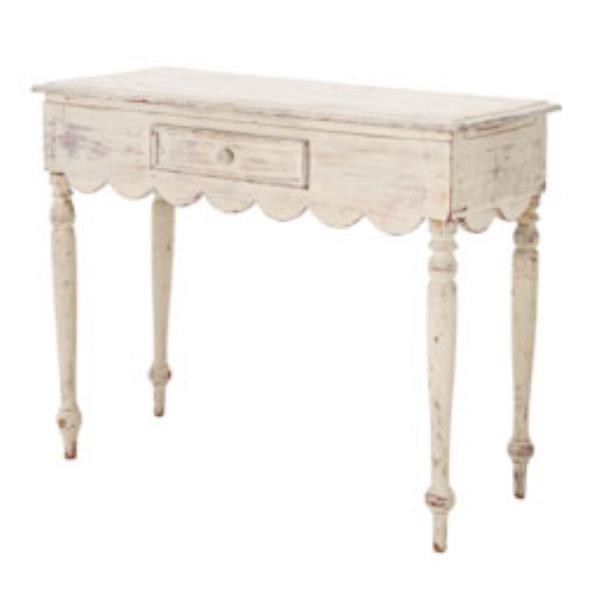 TABLE-CONSOLE-SQ-WHT WASH-SCAL