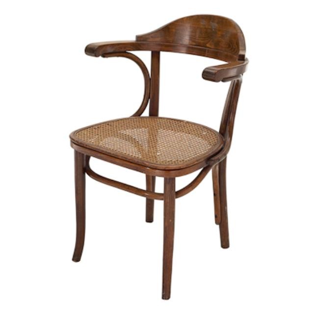 CHAIR-ARM-OAK W/CANE SE