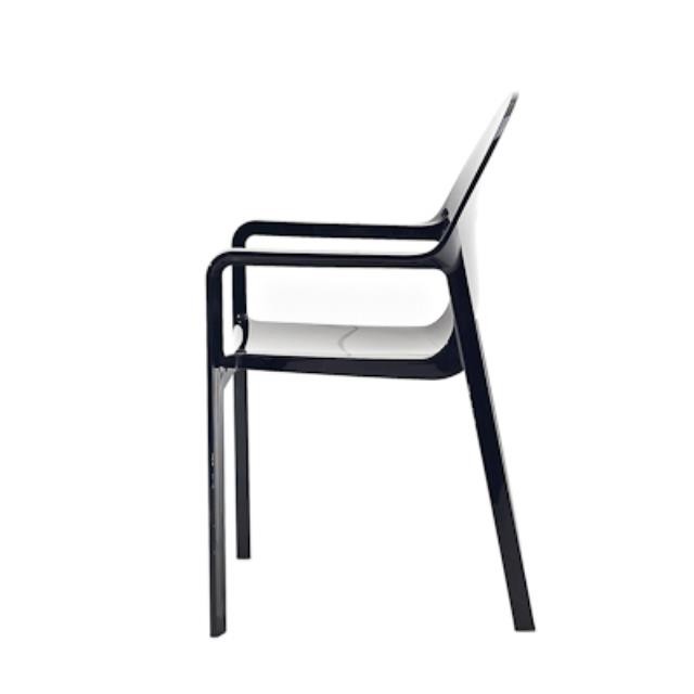 CHAIR-ARM-TOSCA-BLACK 25"x21"x