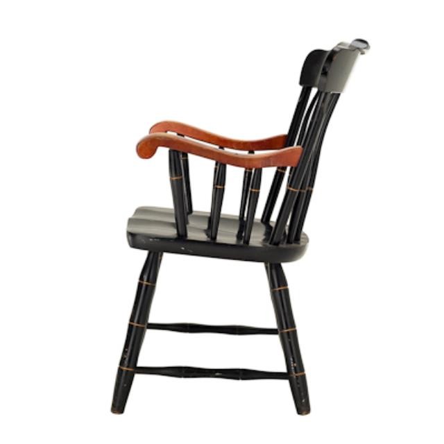 CHAIR-ARM-BLK WINSOR-MAPLE ARM