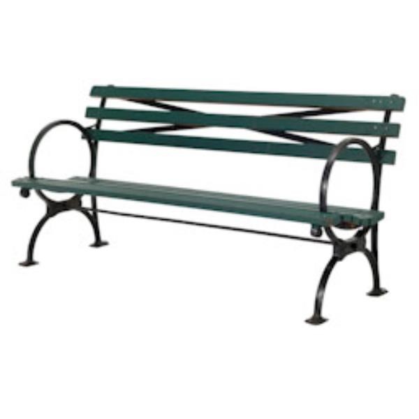 PARK BENCH-6' City Parks |Green Slats